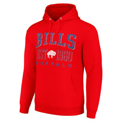 Buffalo Bills Starter Unisex Throwback Logo Pullover Hoodie - Red - NFL