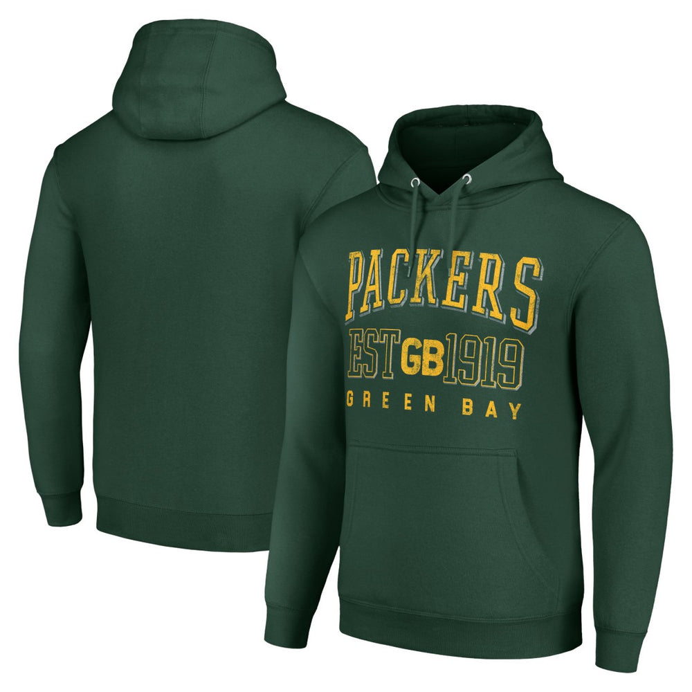Green Bay Packers Starter Unisex Throwback Logo Pullover Hoodie - Green - NFL