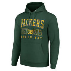 Green Bay Packers Starter Unisex Throwback Logo Pullover Hoodie - Green - NFL