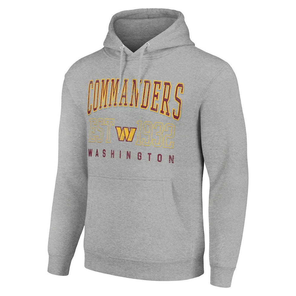 Washington Commanders Starter Unisex Throwback Logo Pullover Hoodie - Heather Gray - NFL