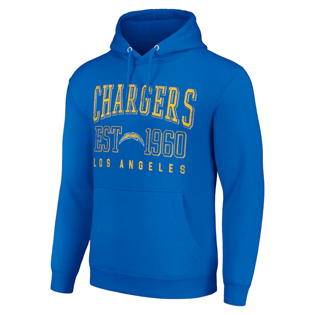 Los Angeles Chargers Starter Unisex Throwback Logo Pullover Hoodie - Royal - NFL