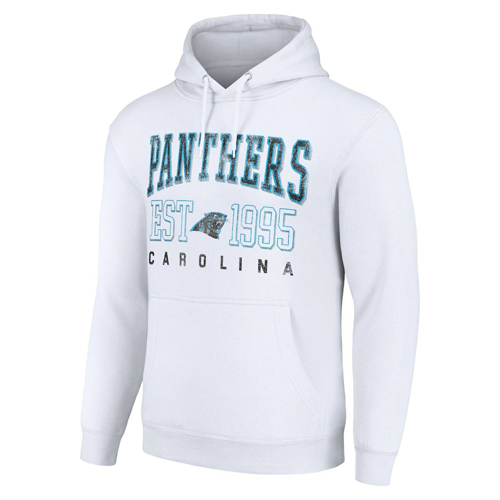 Carolina Panthers Starter Unisex Throwback Logo Pullover Hoodie - White - NFL