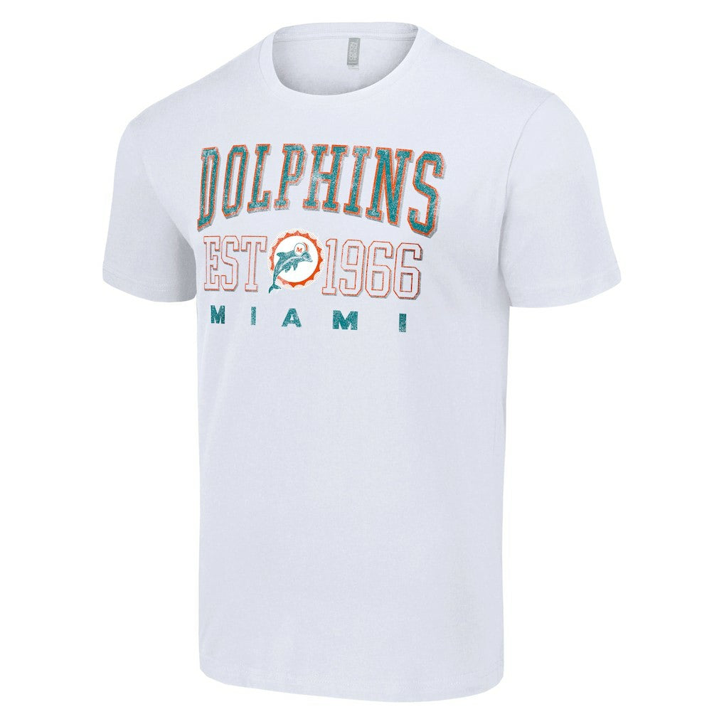Miami Dolphins Starter Throwback Logo T-Shirt - White - NFL