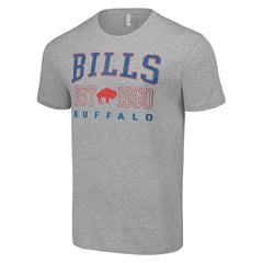 Buffalo Bills Starter Throwback Logo T-Shirt - Heather Gray - NFL