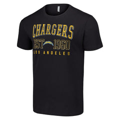 Los Angeles Chargers Starter Throwback Logo T-Shirt - Black - NFL