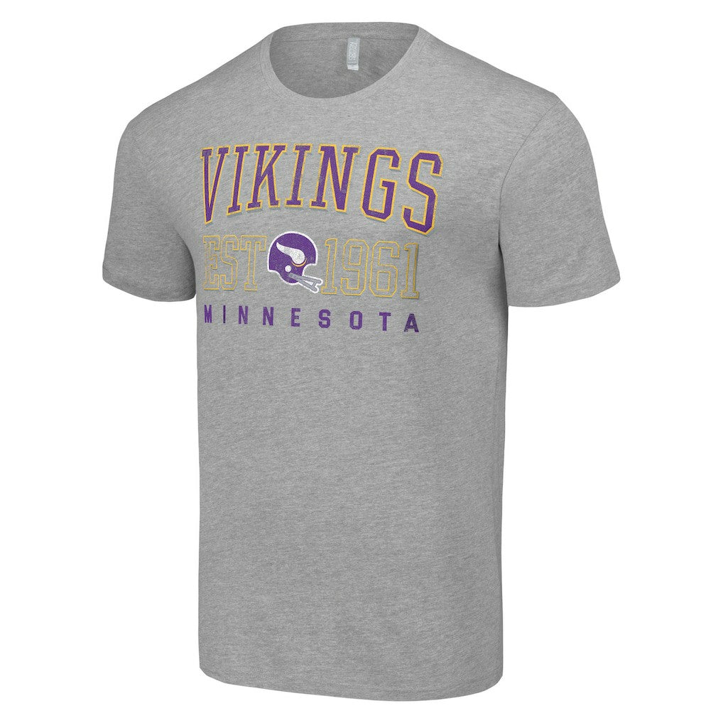 Minnesota Vikings Starter Throwback Logo T-Shirt - Heather Gray - NFL