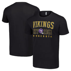 Minnesota Vikings Starter Throwback Logo T-Shirt - Black - NFL