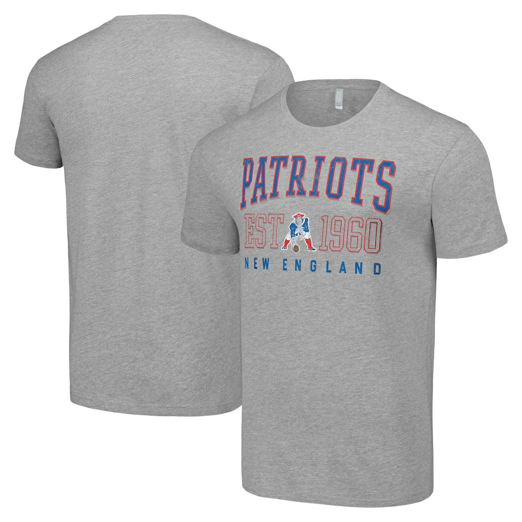 New England Patriots Starter Throwback Logo T-Shirt - Heather Gray - NFL