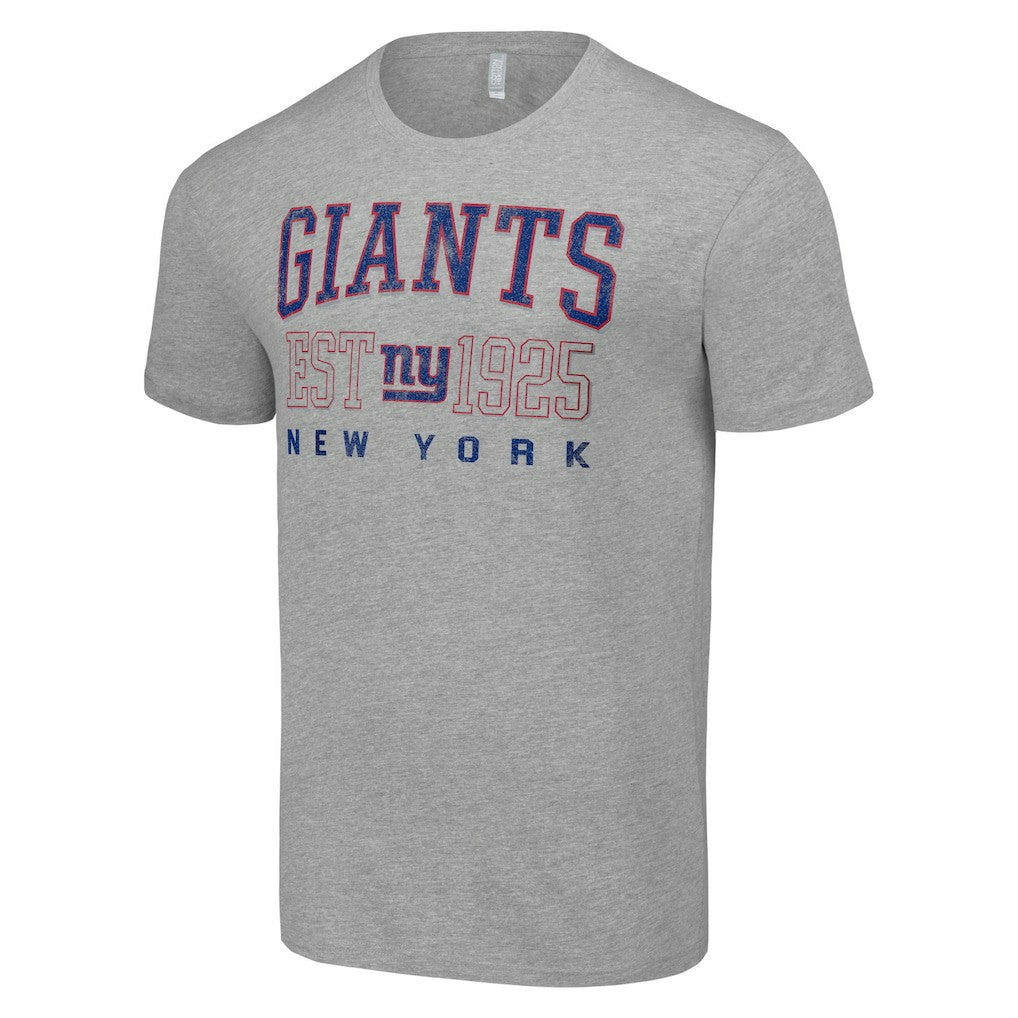 New York Giants Starter Throwback Logo T-Shirt - Heather Gray - NFL