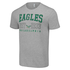 Philadelphia Eagles Starter Throwback Logo T-Shirt - Heather Gray - NFL