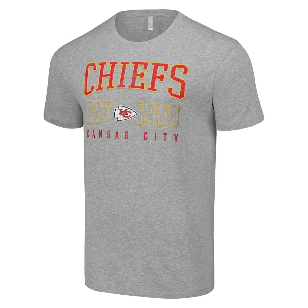 Kansas City Chiefs Starter Throwback Logo T-Shirt - Heather Gray - NFL