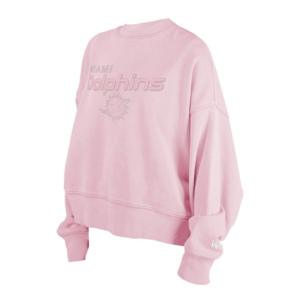 Miami Dolphins New Era Women's Cozy Pullover Sweatshirt - Pink - NFL