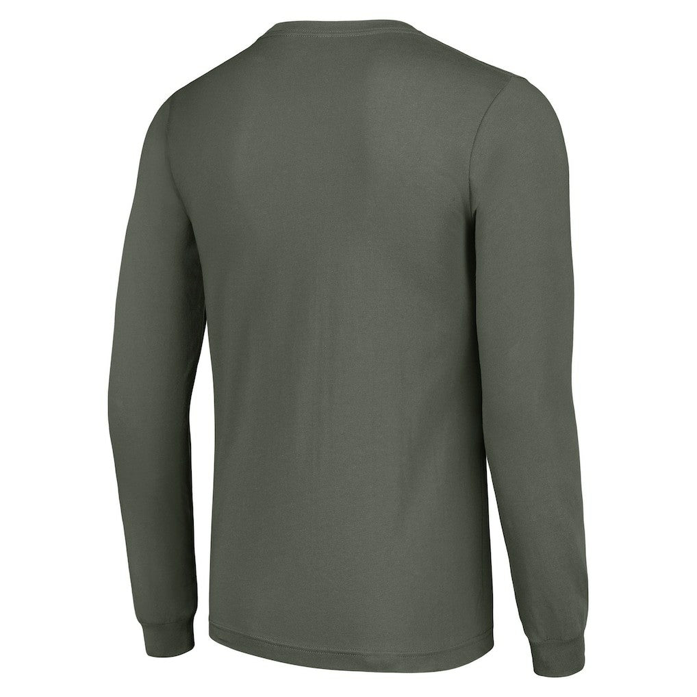 Green Bay Packers Starter Half Helmet Logo Long Sleeve T-Shirt - Green - NFL