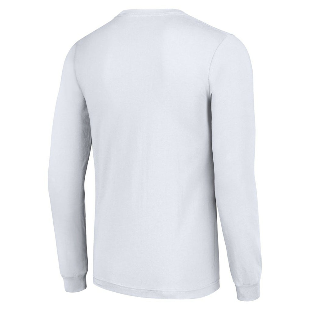 Washington Commanders Starter Half Helmet Logo Long Sleeve T-Shirt - White - NFL