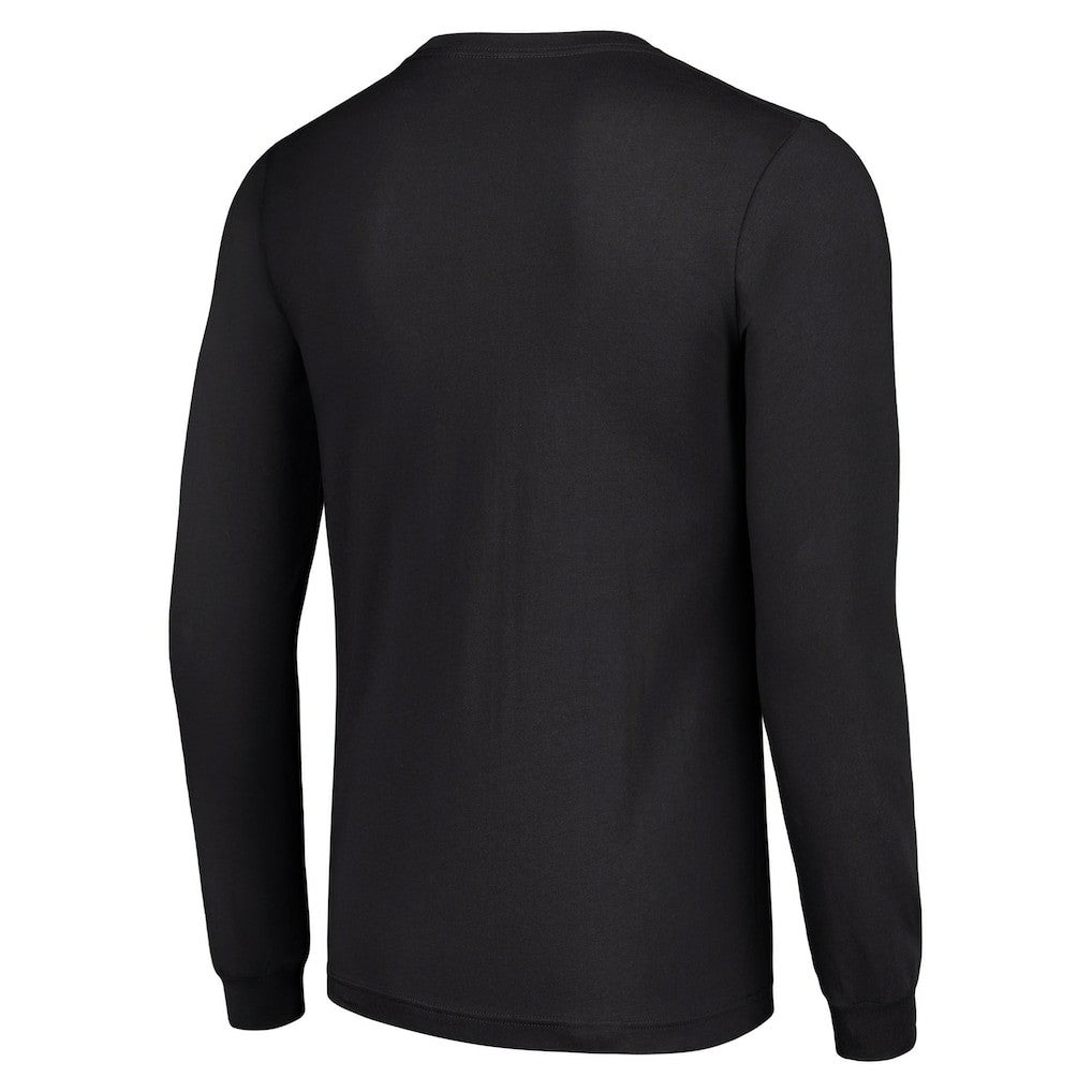 Kansas City Chiefs Starter Half Helmet Logo Long Sleeve T-Shirt - Black - NFL