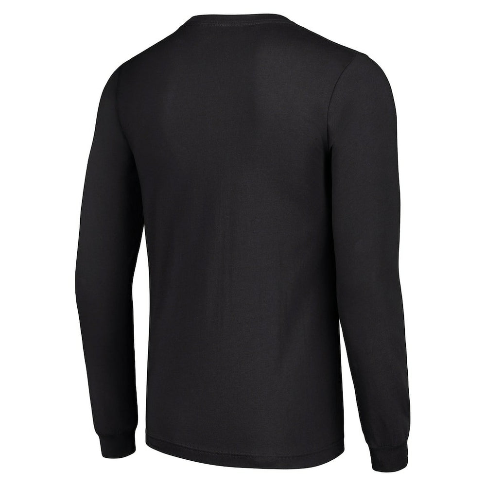 San Francisco 49ers Starter Half Helmet Logo Long Sleeve T-Shirt - Black - NFL