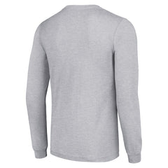 Pittsburgh Steelers Starter Half Helmet Logo Long Sleeve Heathered T-Shirt - Heather Gray - NFL
