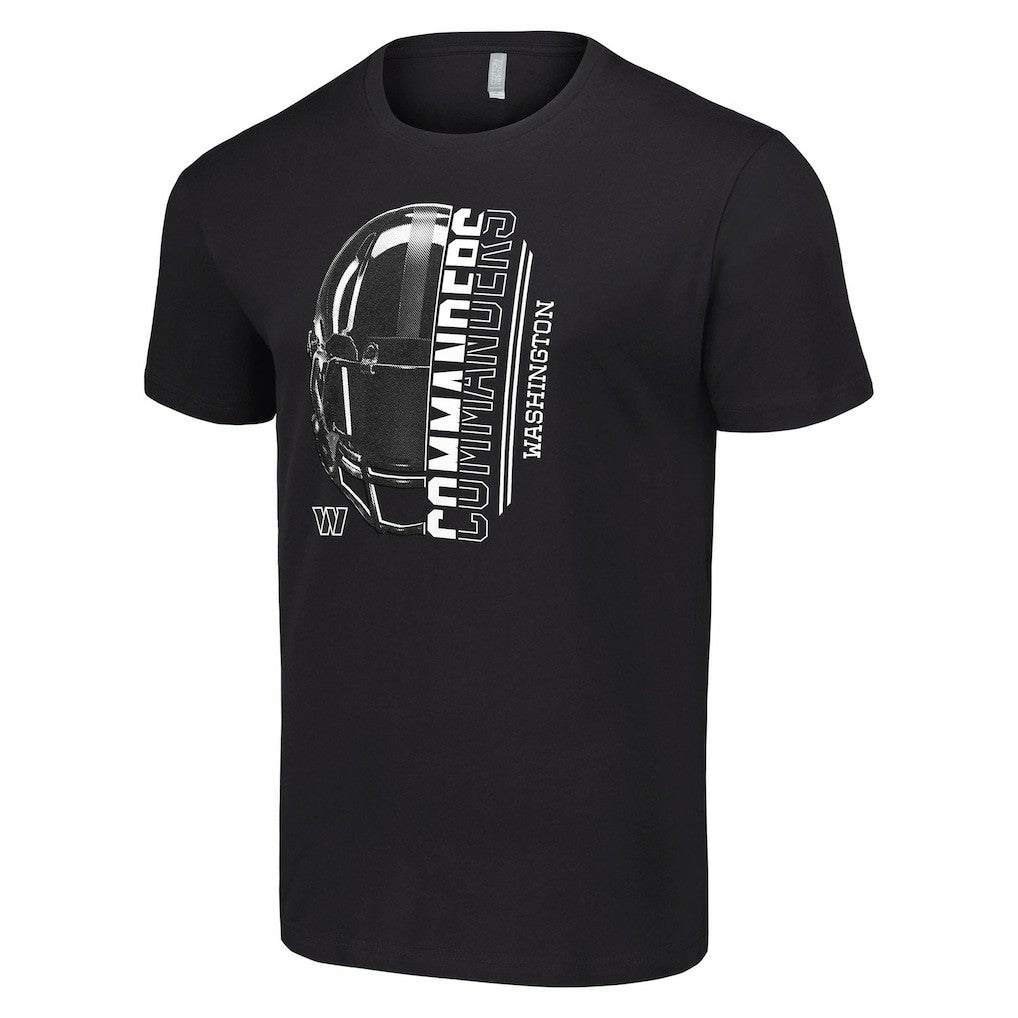 Washington Commanders Starter Half Helmet Logo T-Shirt - Black - NFL