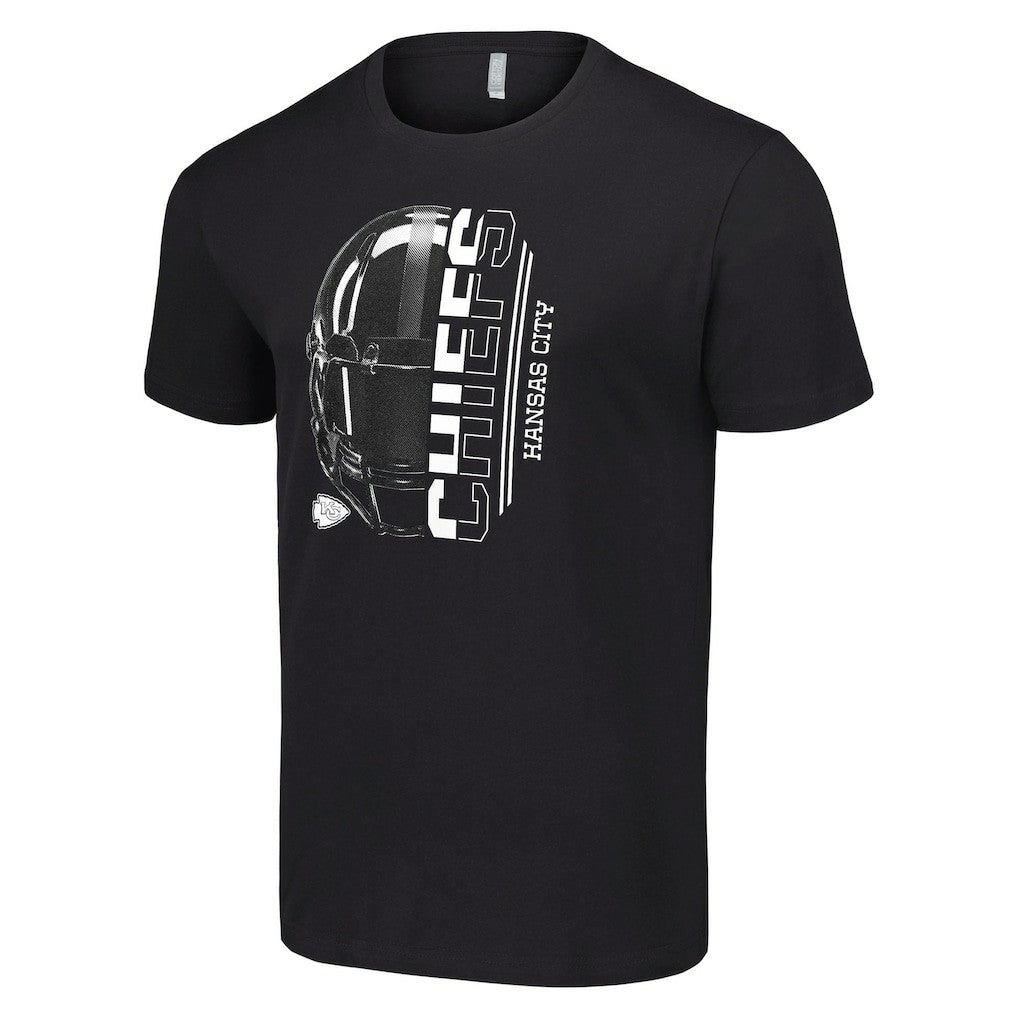 Kansas City Chiefs Starter Half Helmet Logo T-Shirt - Black - NFL