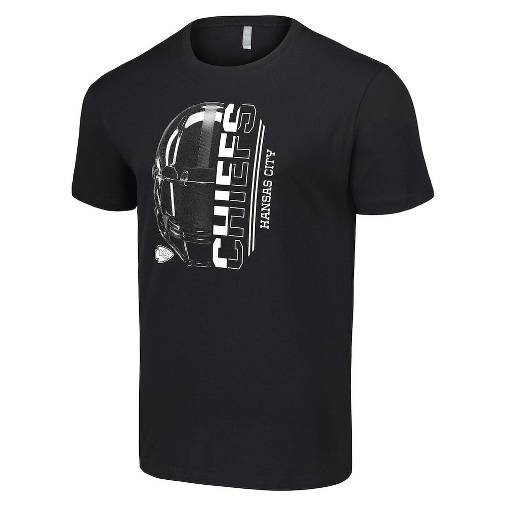 Kansas City Chiefs Starter Half Helmet Logo T-Shirt - Black - NFL