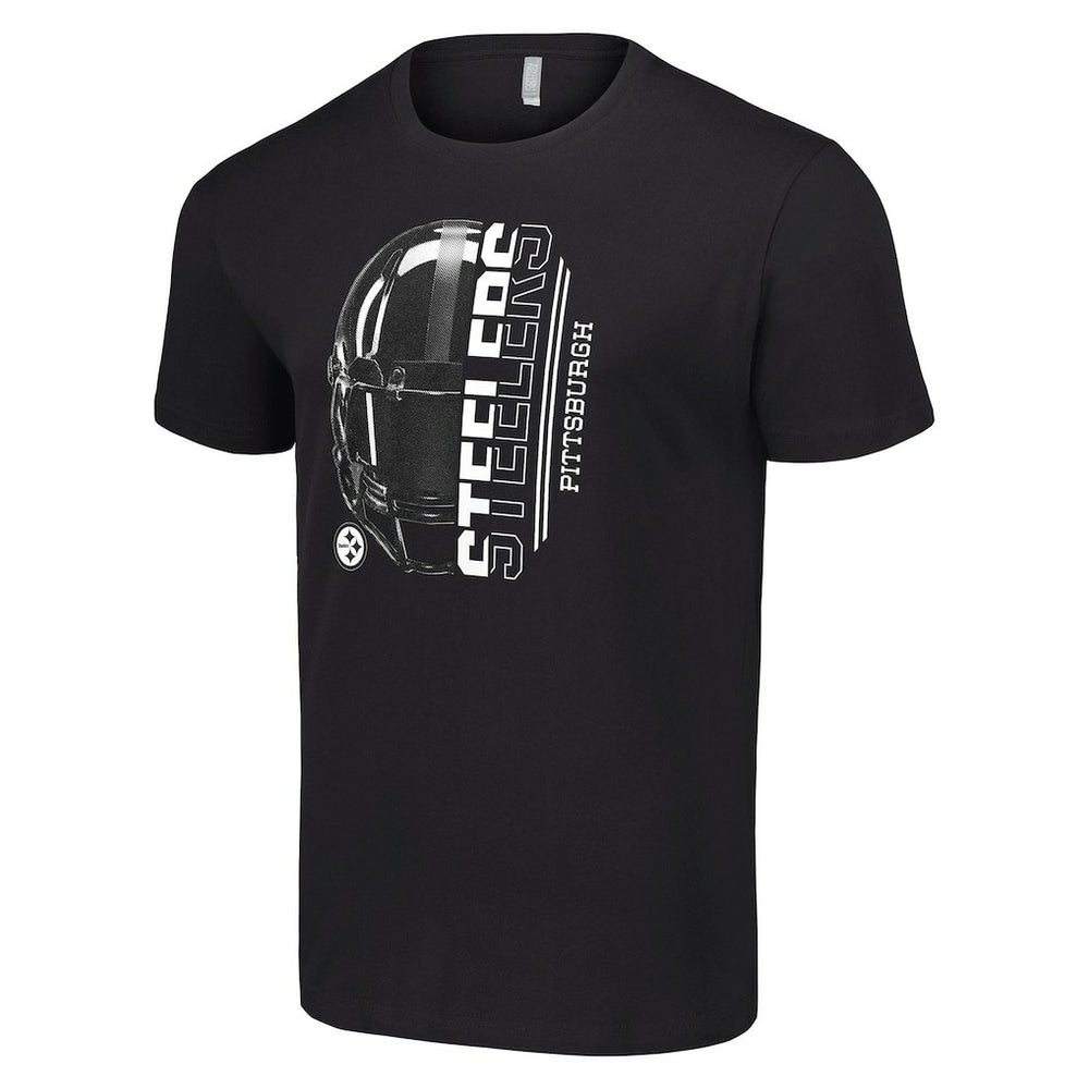 Pittsburgh Steelers Starter Half Helmet Logo T-Shirt - Black - NFL