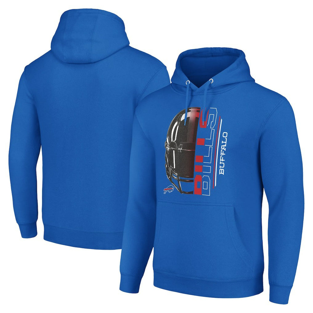 Buffalo Bills Starter Unisex Half Helmet Logo Pullover Hoodie - Royal - NFL