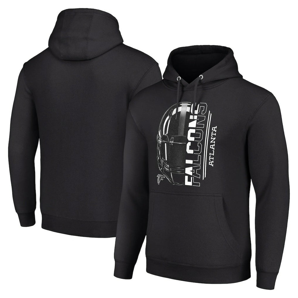 Atlanta Falcons Starter Unisex Half Helmet Logo Pullover Hoodie - Black - NFL