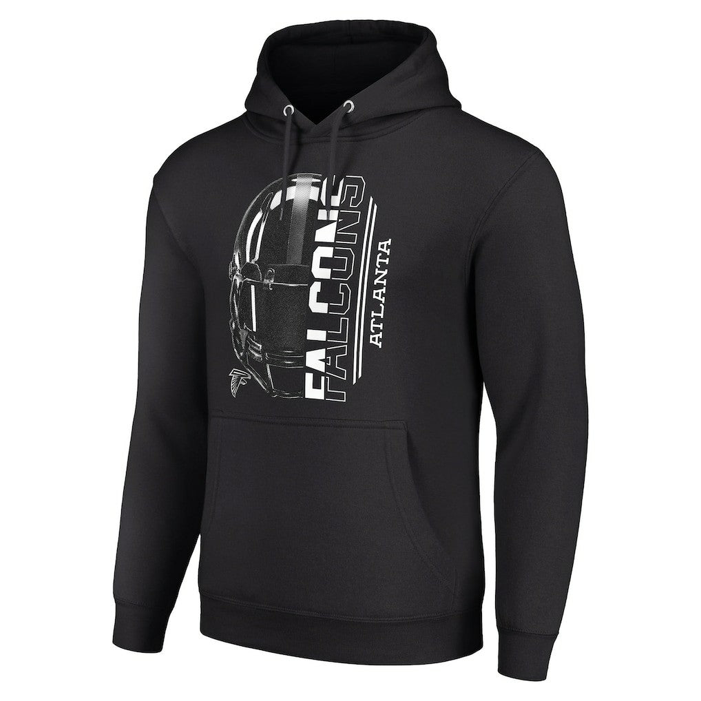 Atlanta Falcons Starter Unisex Half Helmet Logo Pullover Hoodie - Black - NFL