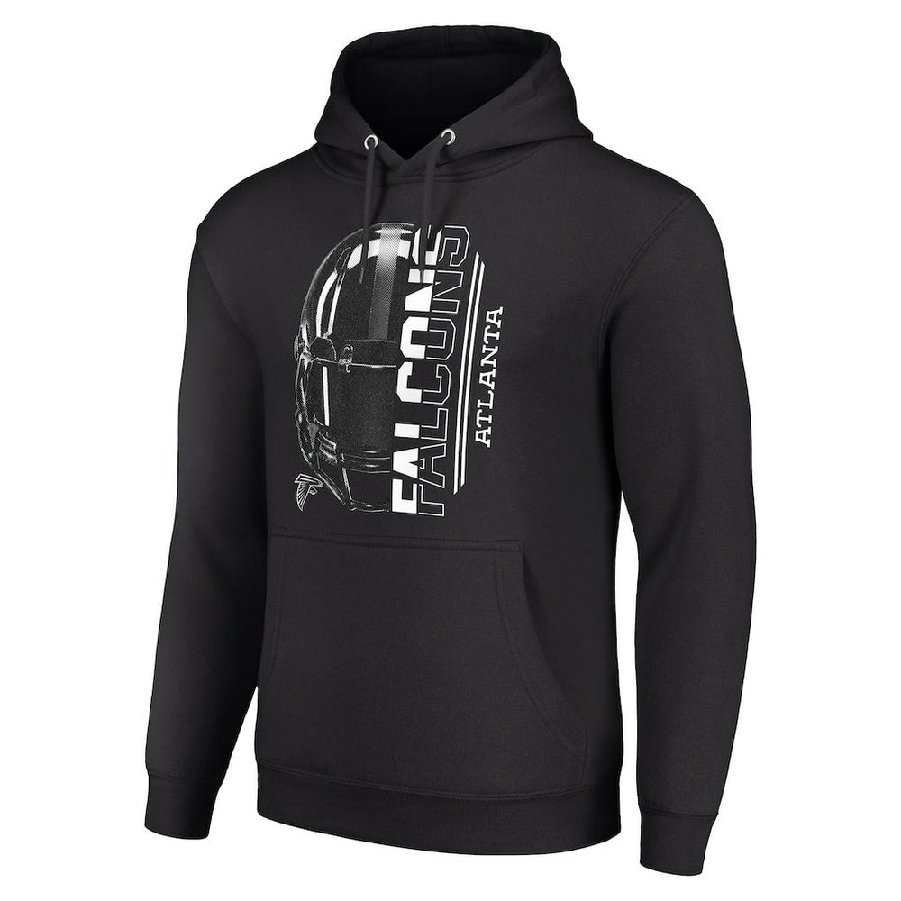 Atlanta Falcons Starter Unisex Half Helmet Logo Pullover Hoodie - Black - NFL