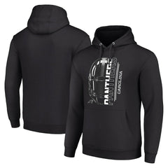 Carolina Panthers Starter Unisex Half Helmet Logo Pullover Hoodie - Black - NFL