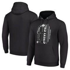 Pittsburgh Steelers Starter Unisex Half Helmet Logo Pullover Hoodie - Black - NFL