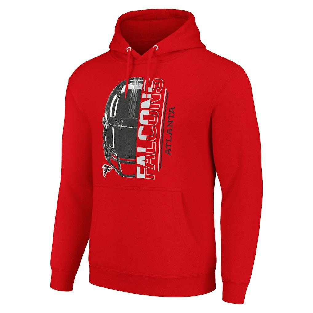 Atlanta Falcons Starter Unisex Half Helmet Logo Pullover Hoodie - Red - NFL