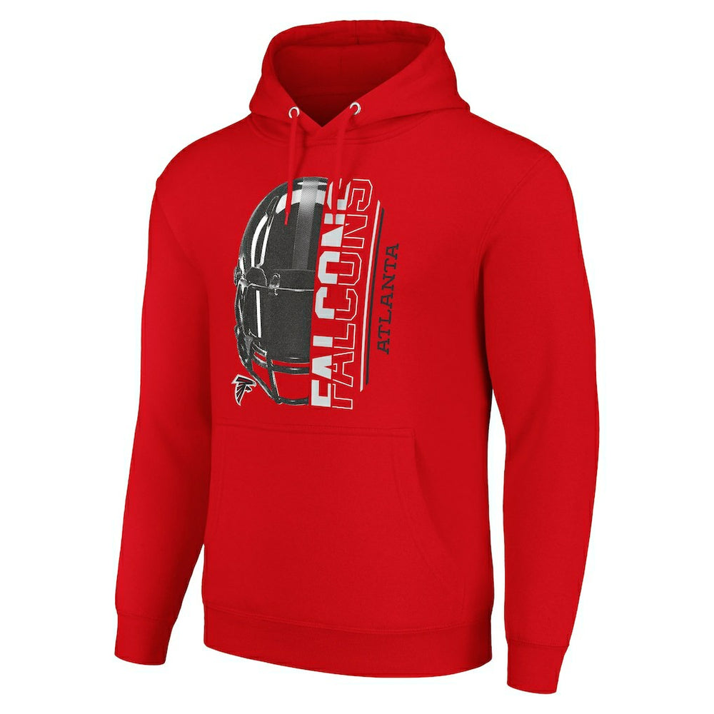 Atlanta Falcons Starter Unisex Half Helmet Logo Pullover Hoodie - Red - NFL