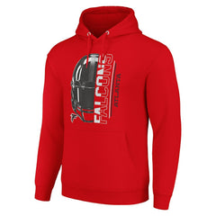 Atlanta Falcons Starter Unisex Half Helmet Logo Pullover Hoodie - Red - NFL