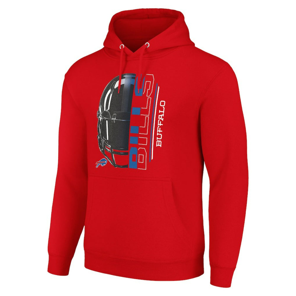 Buffalo Bills Starter Unisex Half Helmet Logo Pullover Hoodie - Red - NFL