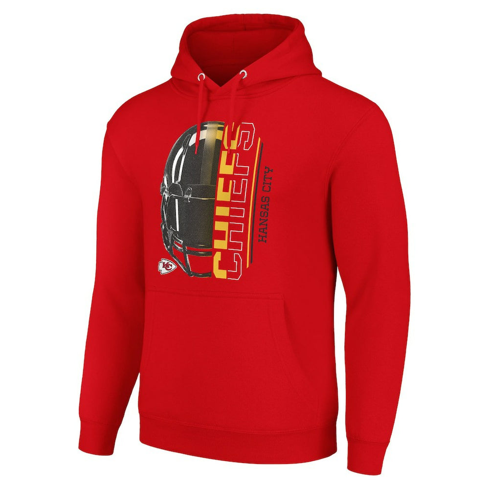 Kansas City Chiefs Starter Unisex Half Helmet Logo Pullover Hoodie - Red - NFL