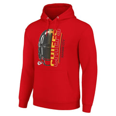 Kansas City Chiefs Starter Unisex Half Helmet Logo Pullover Hoodie - Red - NFL