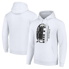 Buffalo Bills Starter Unisex Half Helmet Logo Pullover Hoodie - White - NFL