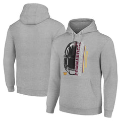 Washington Commanders Starter Unisex Half Helmet Logo Pullover Hoodie - Heather Gray - NFL