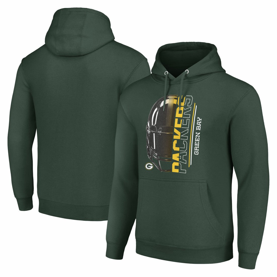 Green Bay Packers Starter Unisex Half Helmet Logo Pullover Hoodie - Green - NFL