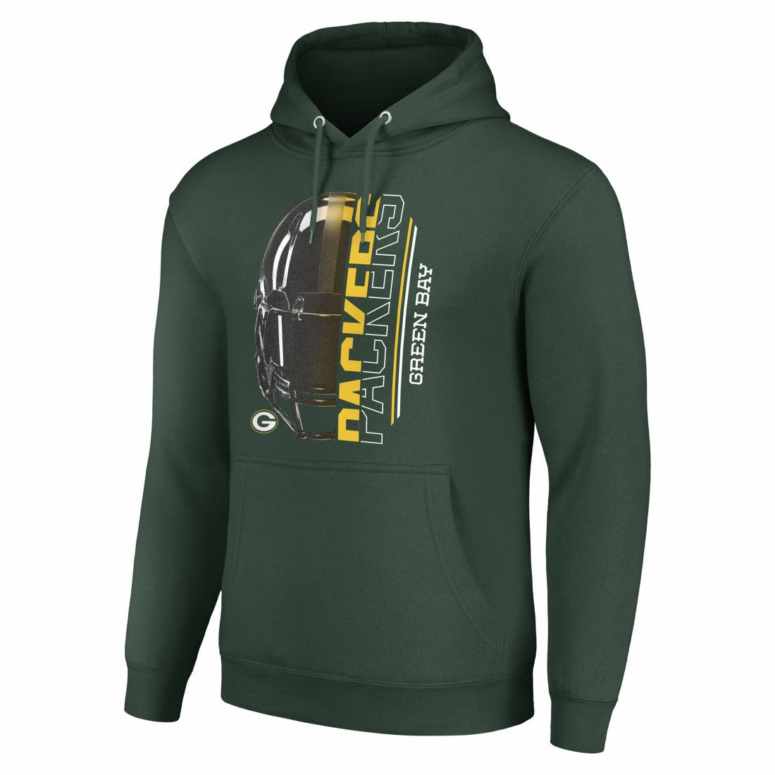 Green Bay Packers Starter Unisex Half Helmet Logo Pullover Hoodie - Green - NFL