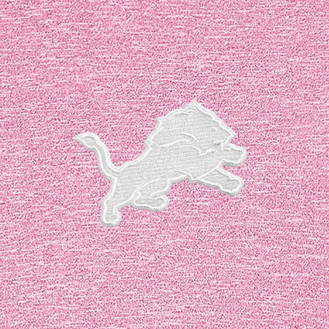 Detroit Lions Antigua Hunk Quarter-Zip Pullover Top - Pink - NFL