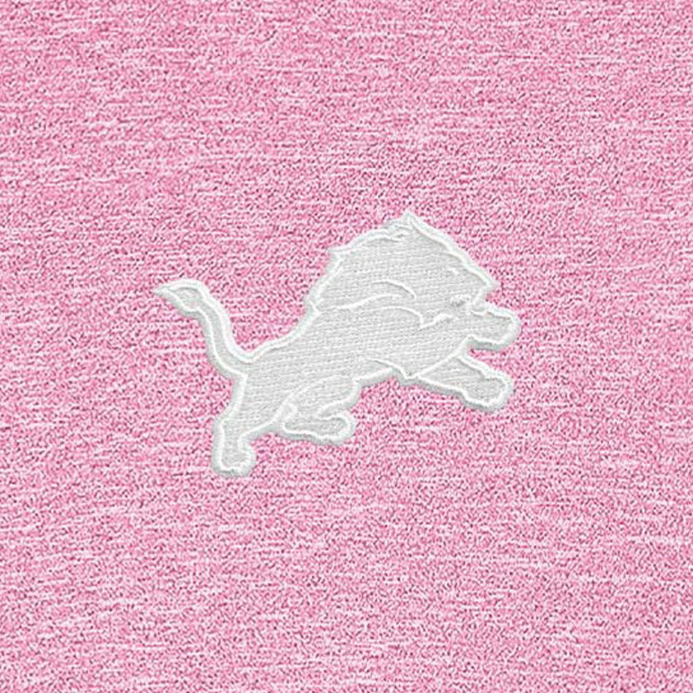 Detroit Lions Antigua Hunk Quarter-Zip Pullover Top - Pink - NFL