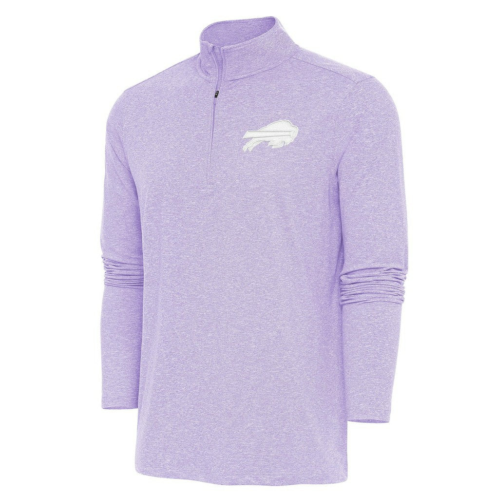 Buffalo Bills Antigua Hunk Quarter-Zip Pullover Top - Lavender - NFL