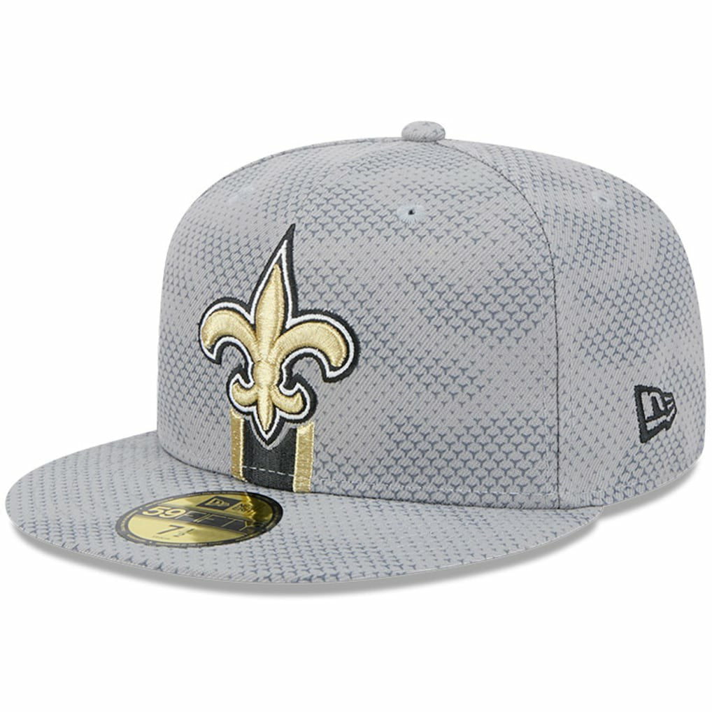 New Orleans Saints New Era 2024 Sideline 59FIFTY Fitted Hat - Gray - NFL