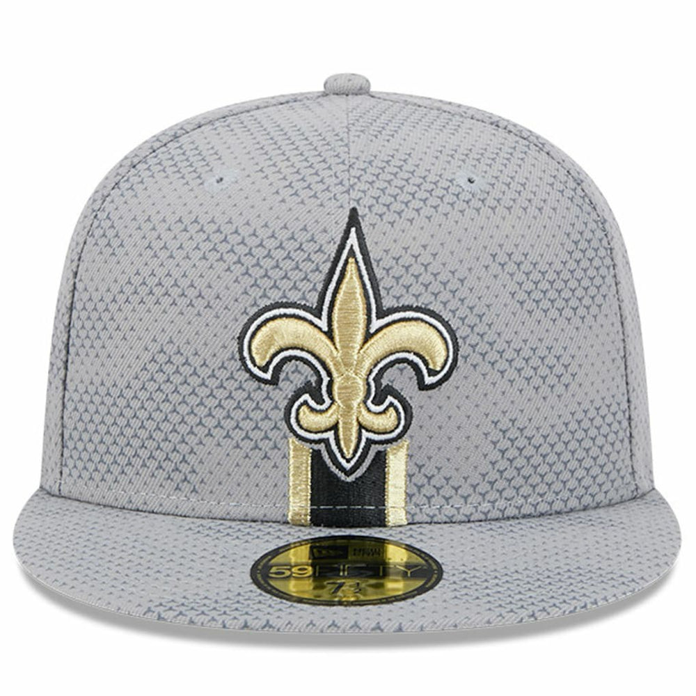 New Orleans Saints New Era 2024 Sideline 59FIFTY Fitted Hat - Gray - NFL