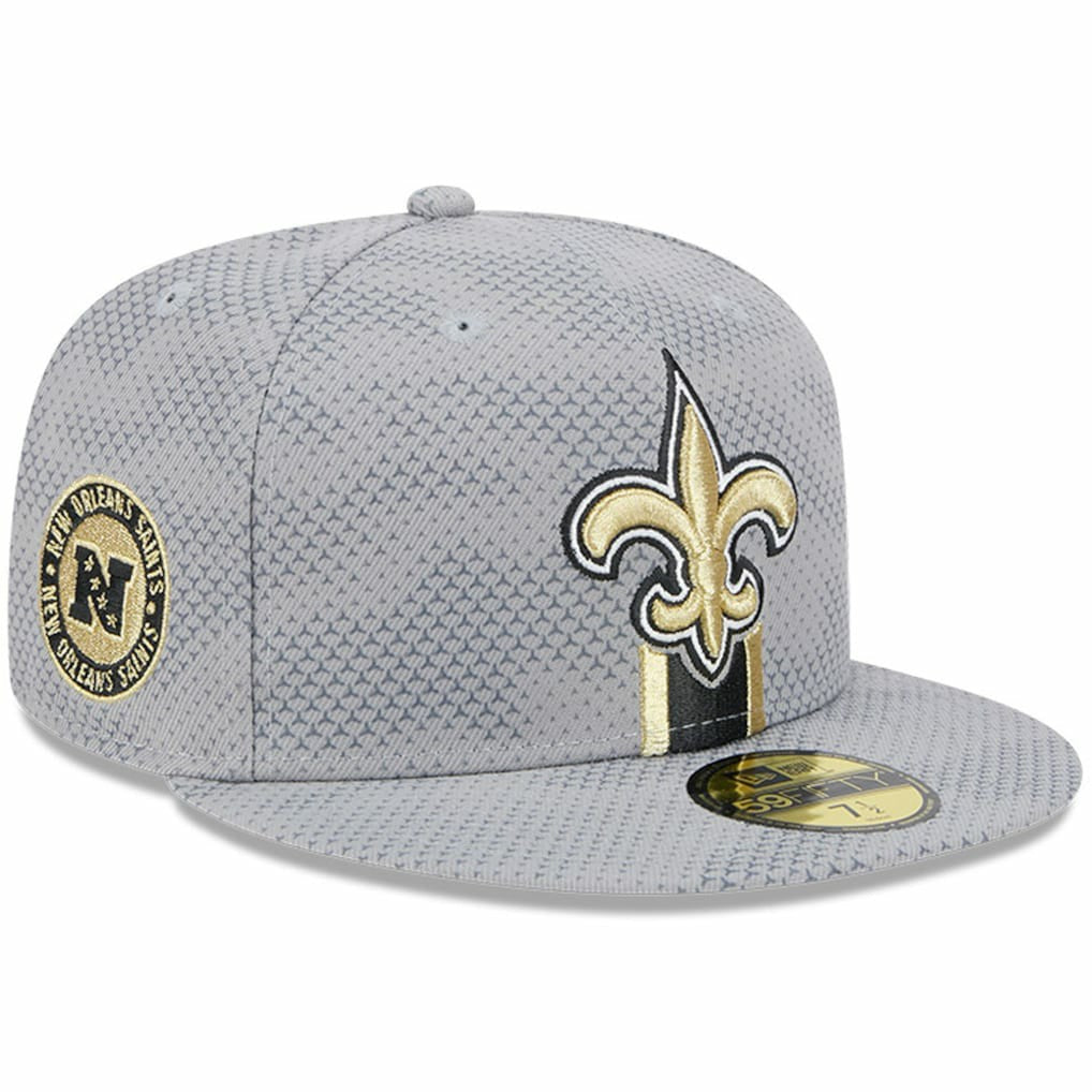 New Orleans Saints New Era 2024 Sideline 59FIFTY Fitted Hat - Gray - NFL