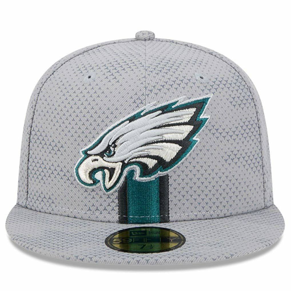 Philadelphia Eagles New Era 2024 Sideline 59FIFTY Fitted Hat - Gray - NFL