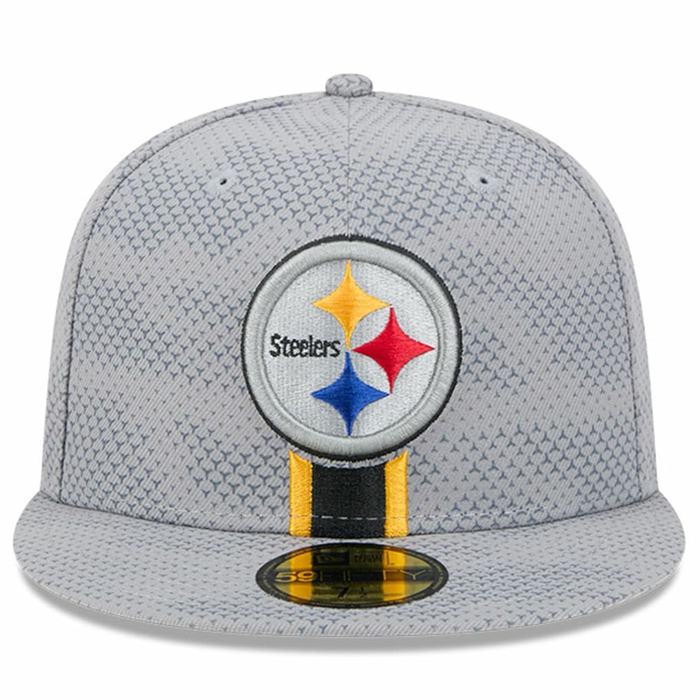 Pittsburgh Steelers New Era 2024 Sideline 59FIFTY Fitted Hat - Gray - NFL