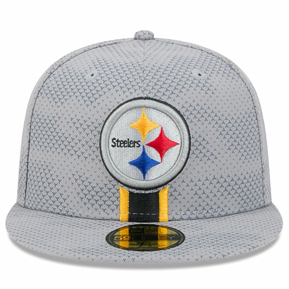 Pittsburgh Steelers New Era 2024 Sideline 59FIFTY Fitted Hat - Gray - NFL